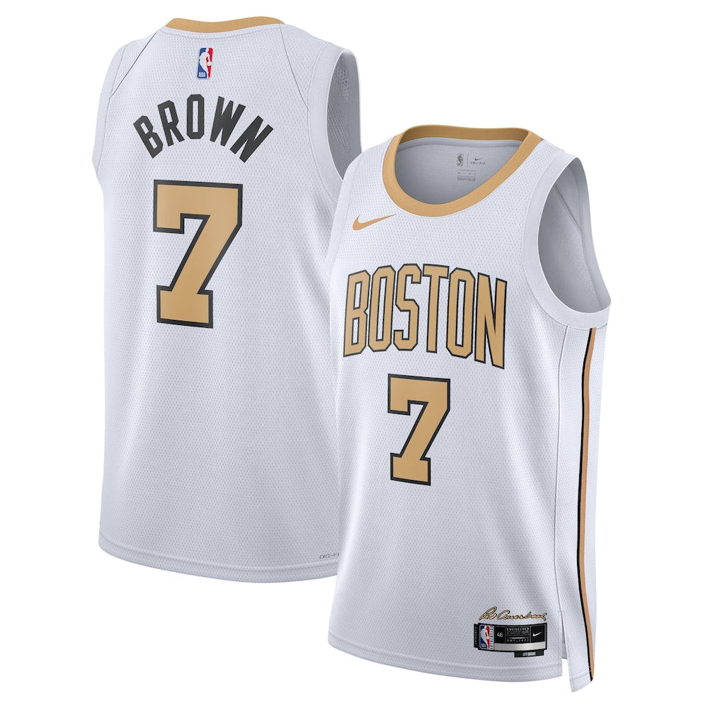 Boston Celtics Jaylen Brown 2025-26 City Edition Swingman White Jersey product image