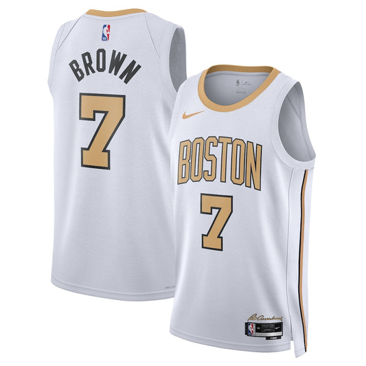 Boston Celtics Jaylen Brown 2025-26 City Edition Swingman White Jersey product image