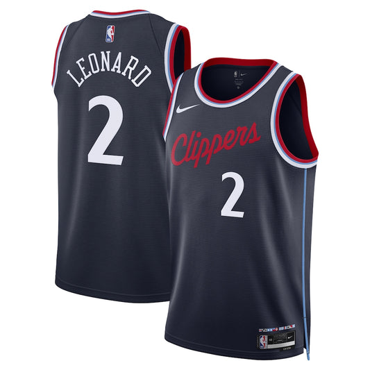 LA Clippers Kawhi Leonard Icon Edition Swingman Navy Jersey product image