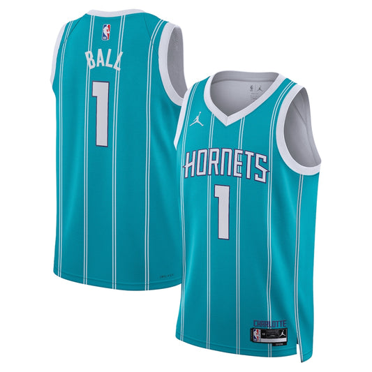 Charlotte Hornets Lamelo Ball Icon Edition Swingman Teal Jersey product image