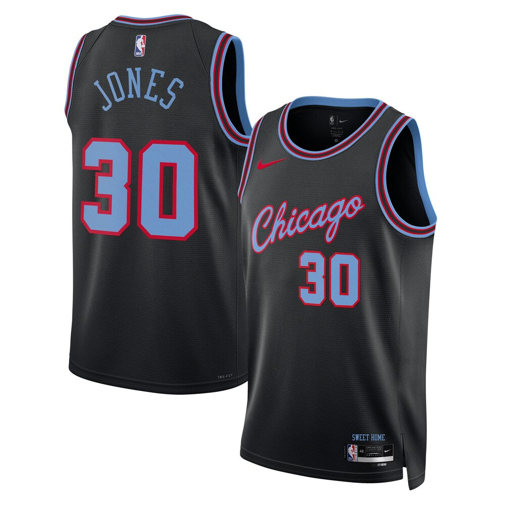 Chicago Bulls Tre Jones 2025-26 City Edition Swingman Black Jersey product image