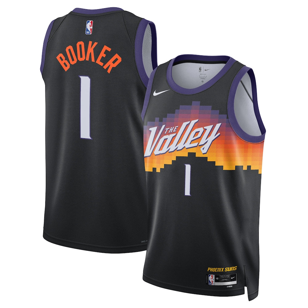 Phoenix Suns Devin Booker 2025-26 City Edition Swingman Black Jersey product image