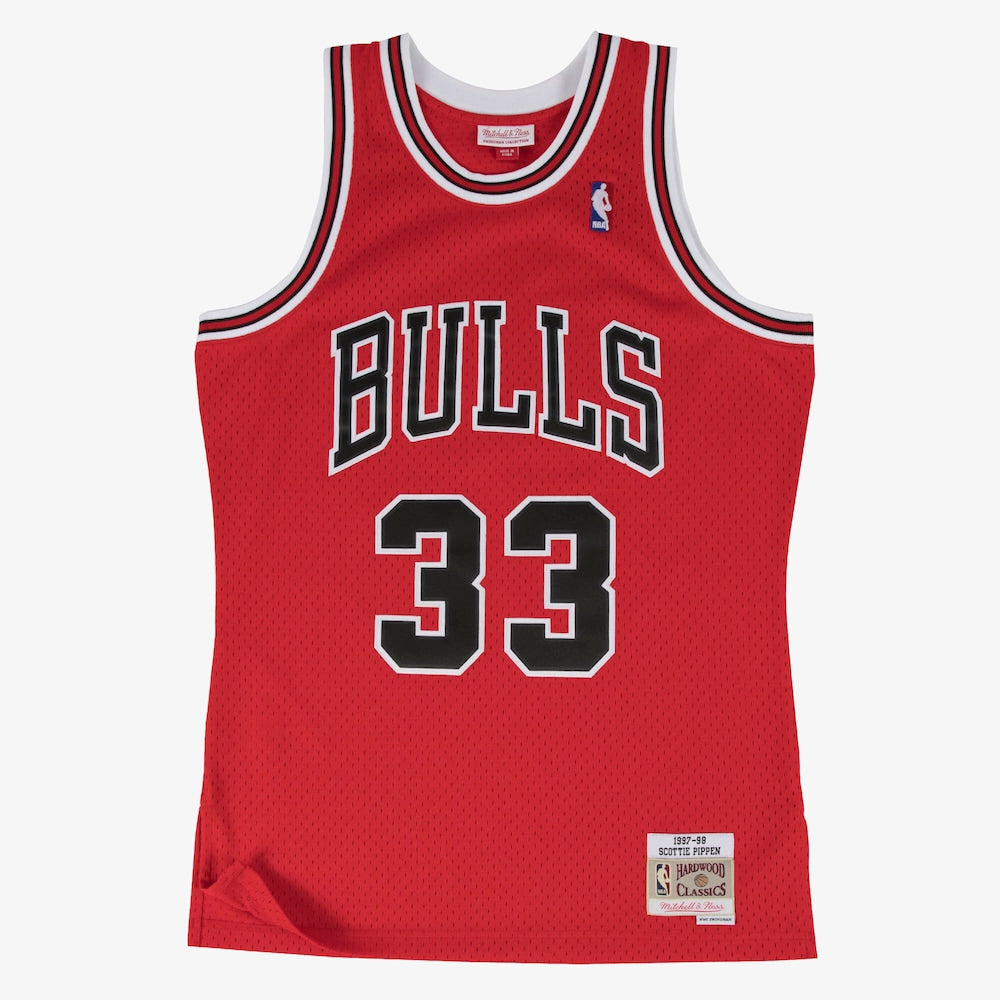 Chicago Bulls Road Scottie Pippen 97 Mitchell & Ness Swingman Jersey product image