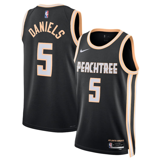 Atlanta Hawks Dyson Daniels 2025-26 City Edition Swingman Black Jersey product image