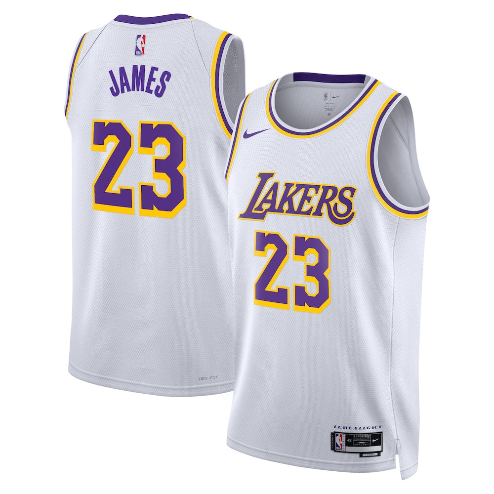 Los Angeles Lakers Lebron James Association Edition Swingman White Jersey product image