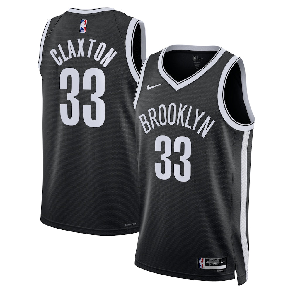 Brooklyn Nets Nic Claxton Icon Edition Swingman Black Jersey product image