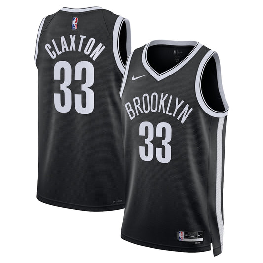 Brooklyn Nets Nic Claxton Icon Edition Swingman Black Jersey product image