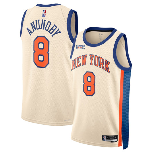 New York Knicks Og Anunoby 2025-26 City Edition Swingman White Jersey product image