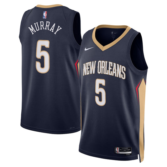 New Orleans Pelicans Dejounte Murray Icon Edition Swingman Navy Jersey product image