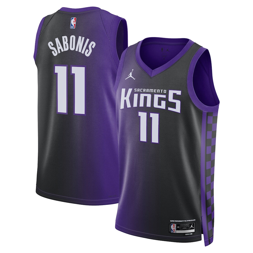 Sacramento Kings Domantas Sabonis Statement Edition Swingman Purple Jersey product image
