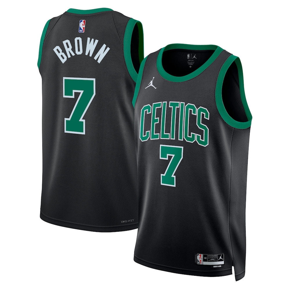 Boston Celtics Jaylen Brown Statement Edition Swingman Green Jersey product image