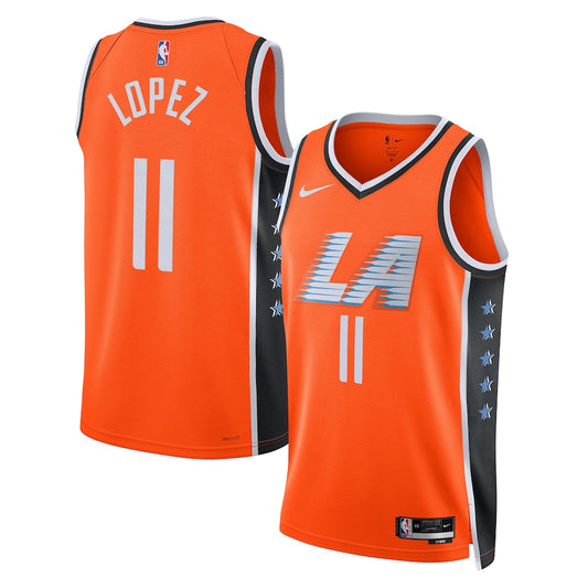 LA Clippers Brook Lopez 2025-26 City Edition Swingman Orange Jersey product image