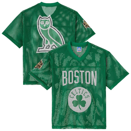 Boston Celtics X Ovo Mesh Football Jersey product image