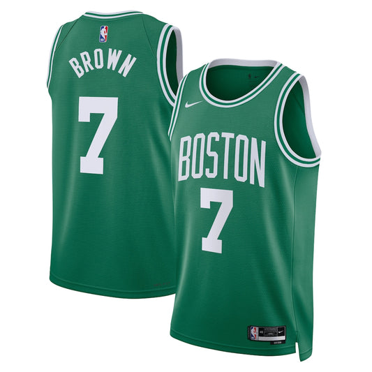 Boston Celtics Jaylen Brown Icon Edition Swingman Kelly Green Jersey product image