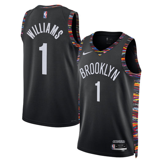 Brooklyn Nets Ziaire Williams 2025-26 City Edition Swingman Black Jersey product image