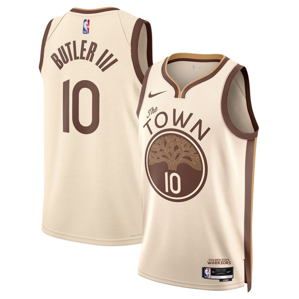 Golden State Warriors Jimmy Butler Iii 2025-26 City Edition Swingman Tan Jersey product image