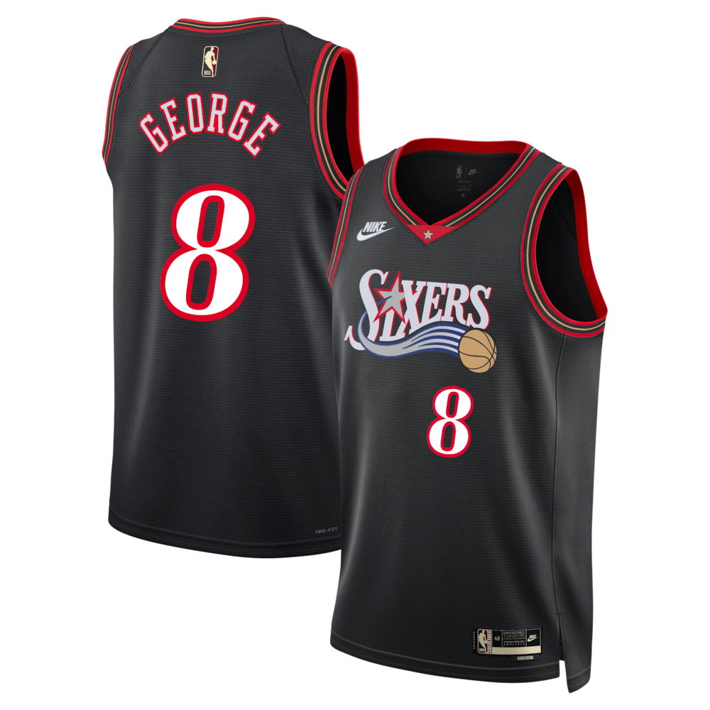 Philadelphia 76ers Paul George Classic Edition Black Jersey product image