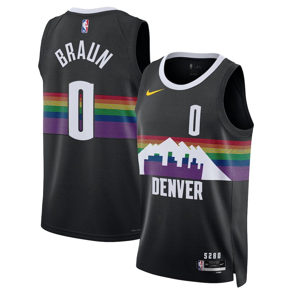 Denver Nuggets Christian Braun 2025-26 City Edition Swingman Black Jersey product image