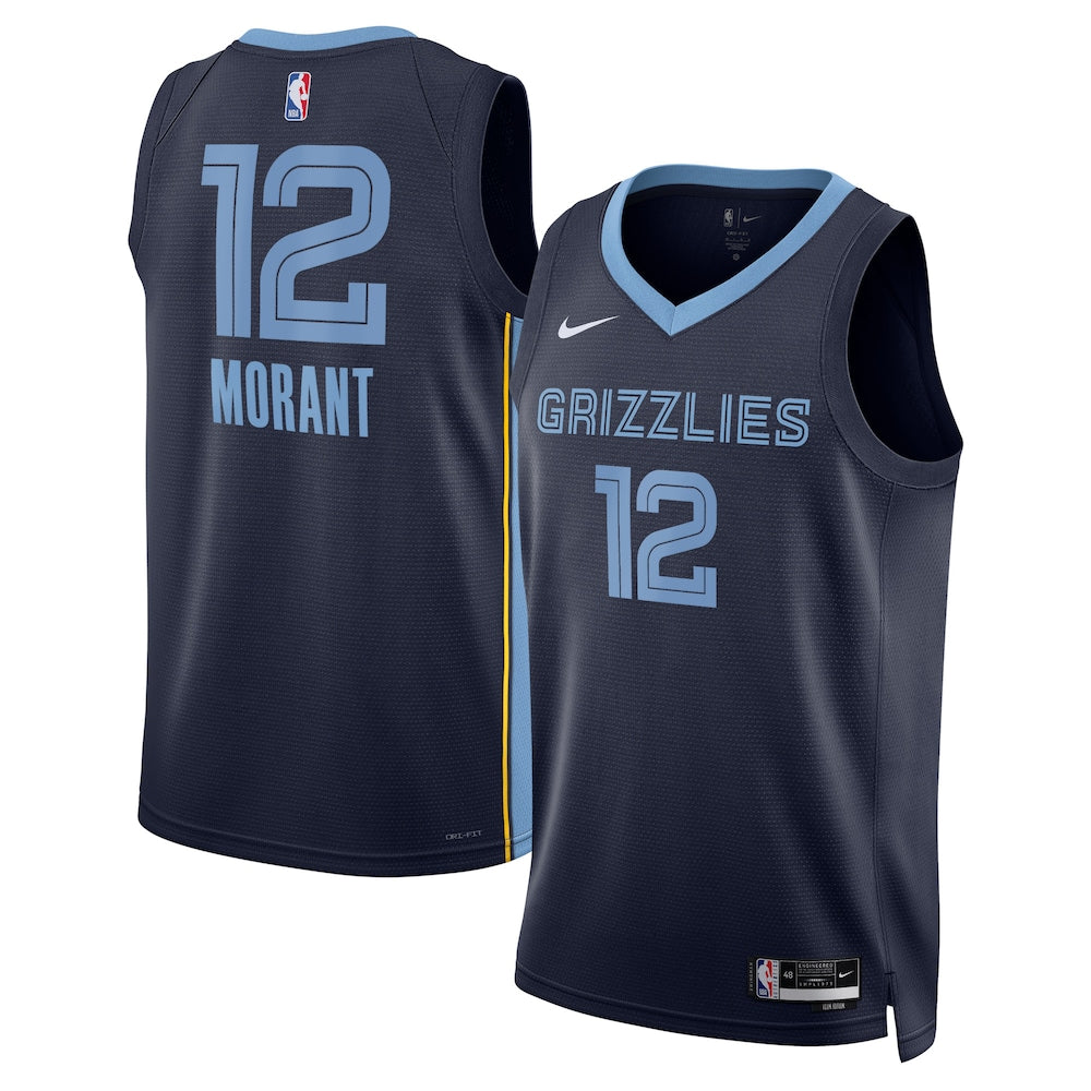 Memphis Grizzlies Ja Morant Icon Edition Swingman Navy Jersey product image