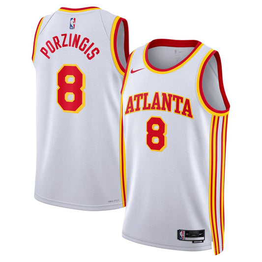 Atlanta Hawks Kristaps Porzi??is Association Edition Swingman White Jersey product image