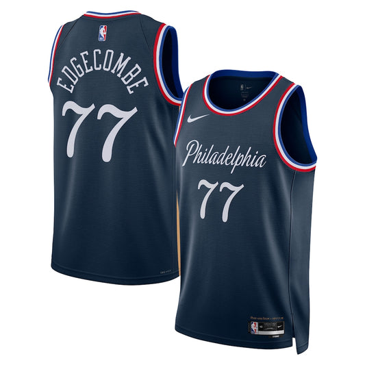 Philadelphia 76ers Vj Edgecombe 2025-26 City Edition Swingman Navy Jersey product image