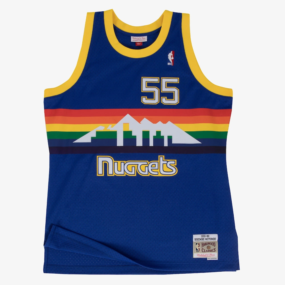 Denver Nuggets Road Dikembe Mutombo 1991-92 Mitchell & Ness Swingman Jersey product image