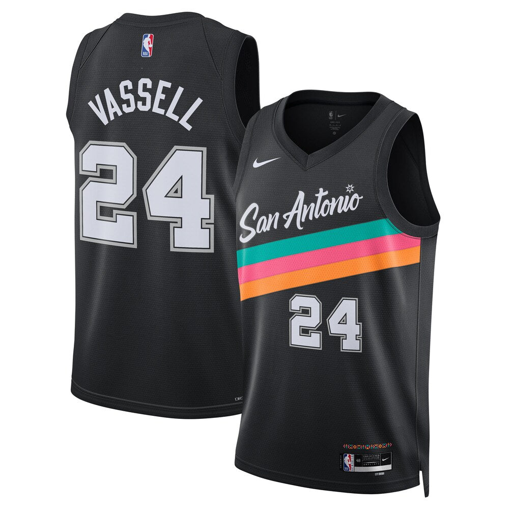 San Antonio Spurs Devin Vassell 2025-26 City Edition Swingman Black Jersey product image