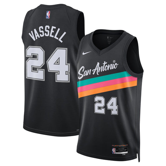 San Antonio Spurs Devin Vassell 2025-26 City Edition Swingman Black Jersey product image