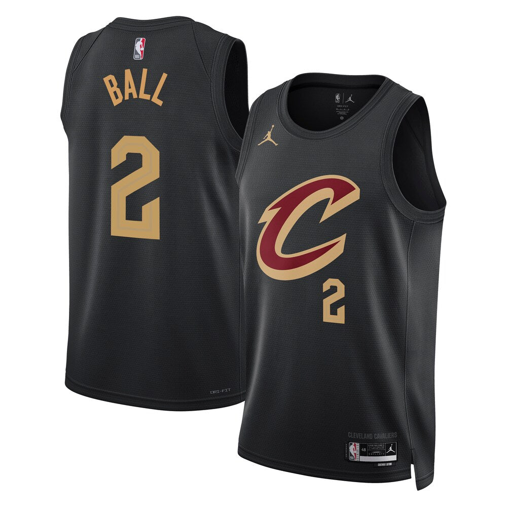Cleveland Cavaliers Lonza Ball Statement Edition Swingman Black Jersey product image