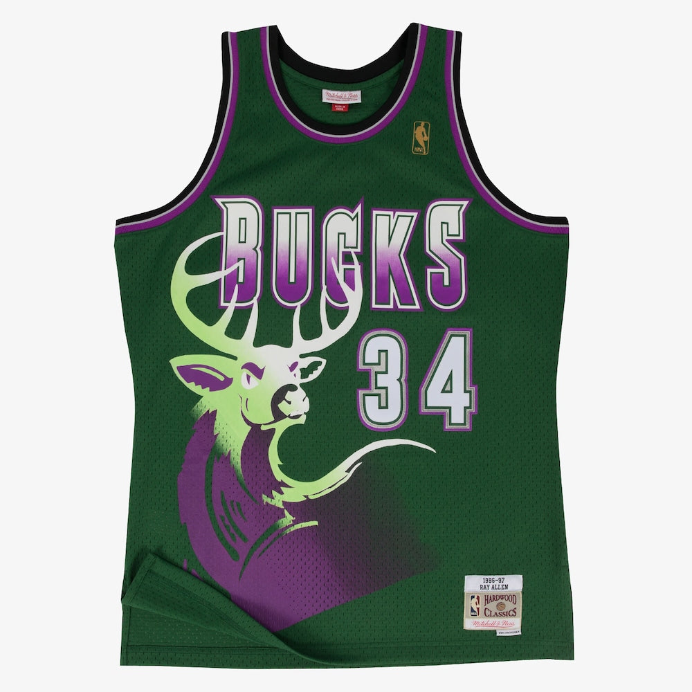 Milwaukee Bucks Alternate Ray Allen 1996-97 Mitchell & Ness Swingman Alternate Jersey product image