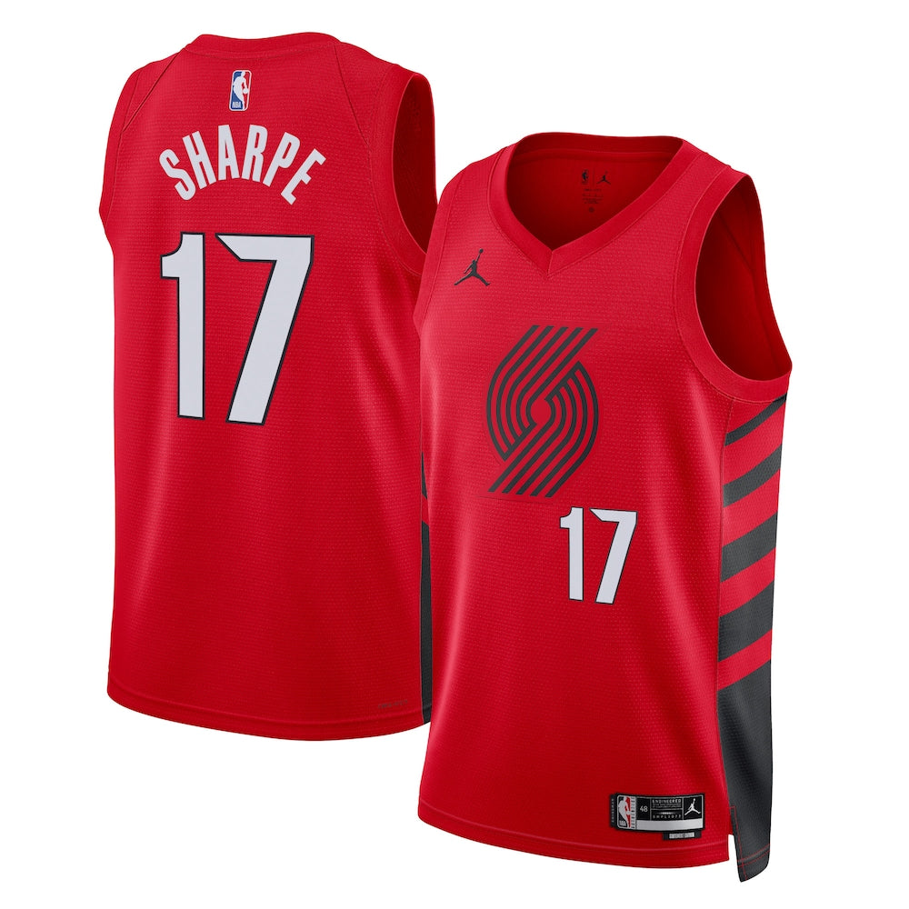 Portland Trail Blazers Shaedon Sharpe Statement Edition Swingman Red Jersey product image
