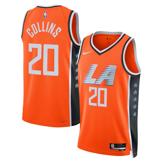 LA Clippers John Collins 2025-26 City Edition Swingman Orange Jersey product image