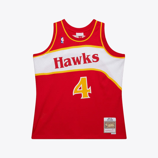 Atlanta Hawks Road Spud Webb 1986-87 Mitchell & Ness Swingman Jersey product image