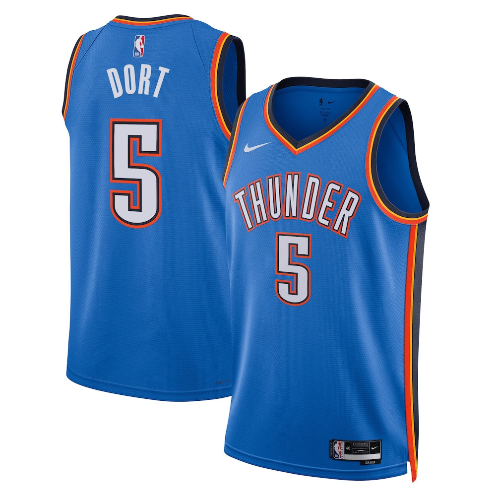 Oklahoma City Thunder Luguentz Dort Icon Edition Swingman Blue Jersey product image