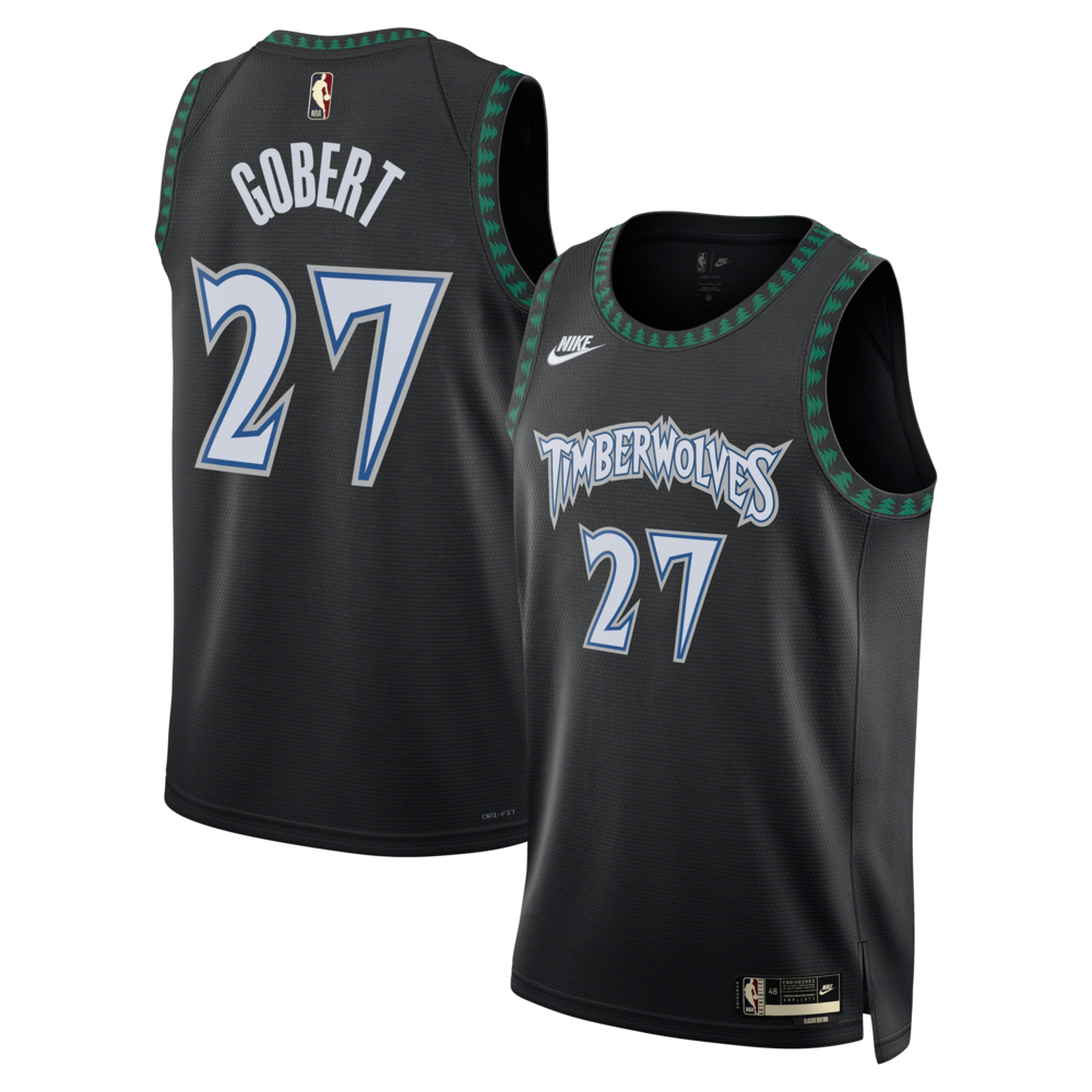 Minnesota Timberwolves Rudy Gobert Classic Edition Black Jersey product image
