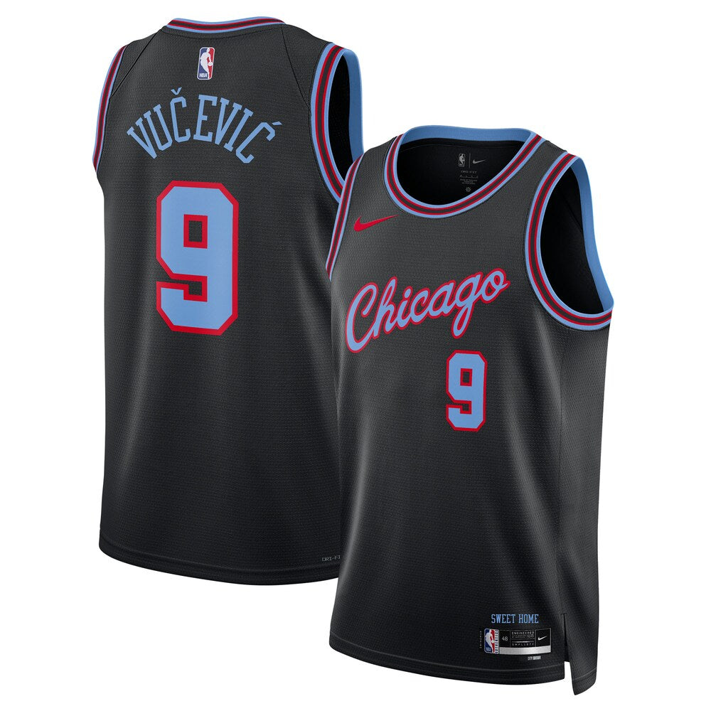 Chicago Bulls Nikola Vu?evi? 2025-26 City Edition Swingman Black Jersey product image