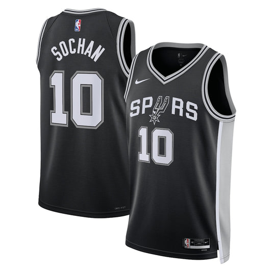 San Antonio Spurs Jeremy Sochan Icon Edition Swingman Black Jersey product image