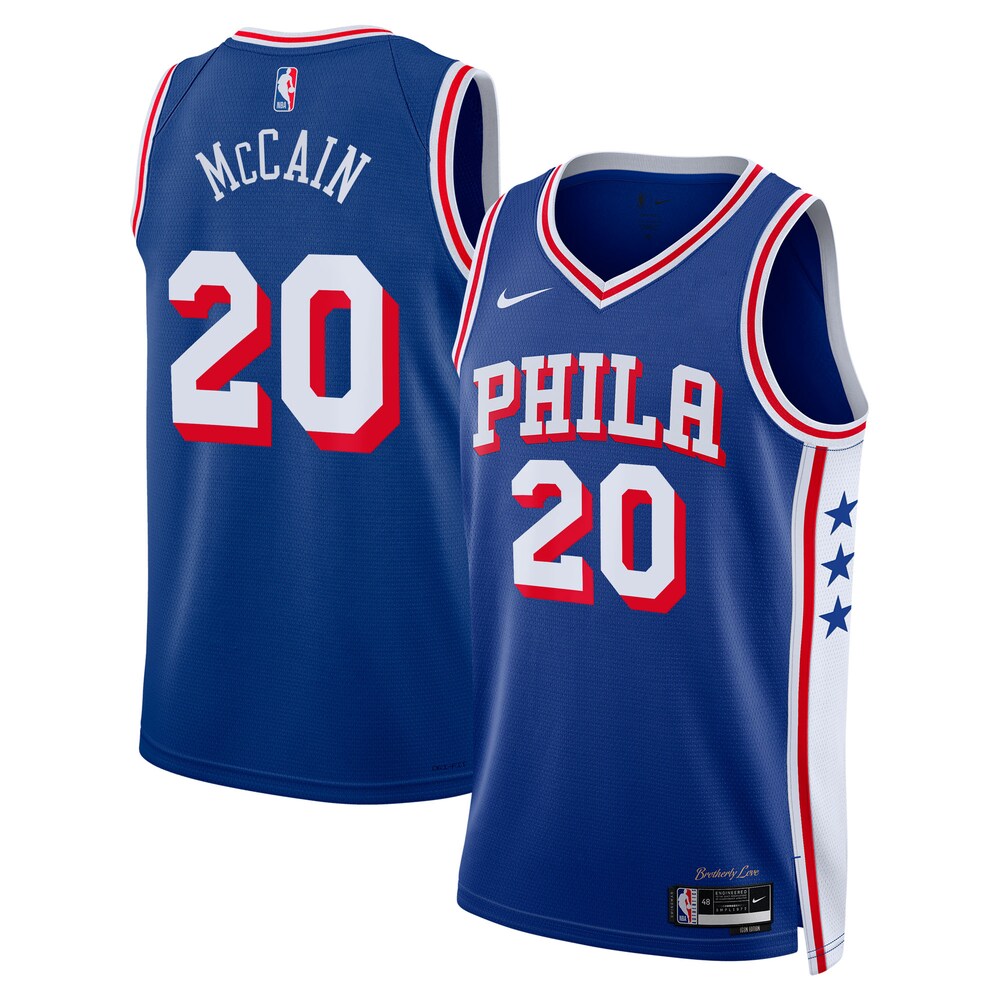 Philadelphia 76ers Jared Mccain Icon Edition Swingman Royal Jersey product image