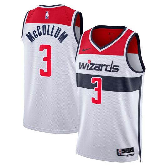 WAS Association Edition Swingman Jersey - White - CJ McCollum - Unisex RTJ Basketball 479