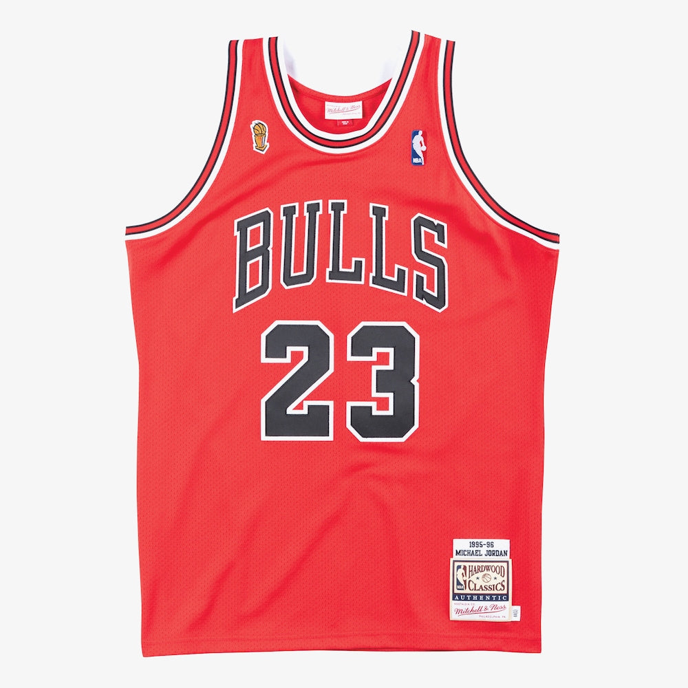 Chicago Bulls Road Finals Michael Jordan 1995-96 Mitchell & Ness Jersey product image