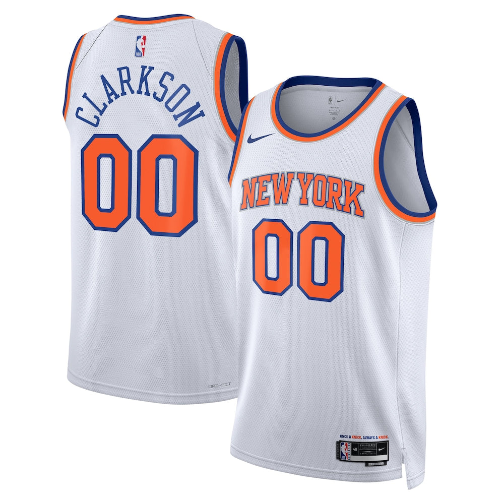 New York Knicks Jordan Clarkson Association Edition Swingman White Jersey product image