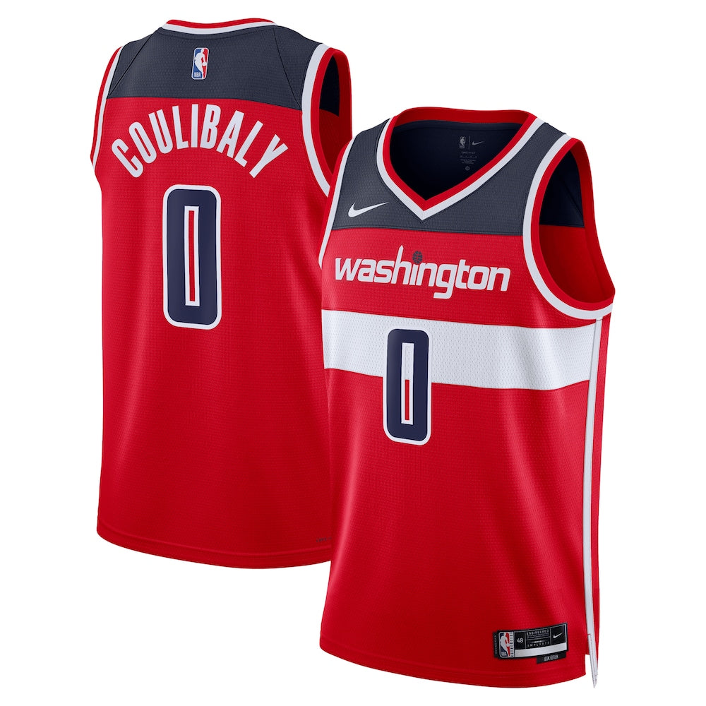 Washington Wizards Bilal Coulibaly Icon Edition Swingman Red Jersey product image