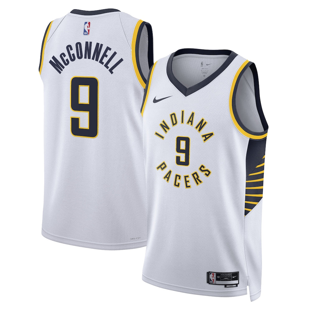 Indiana Pacers Association Edition Swingman Jersey White Tj Mcconnell retro stitched fan jersey RTJ12992 image 1