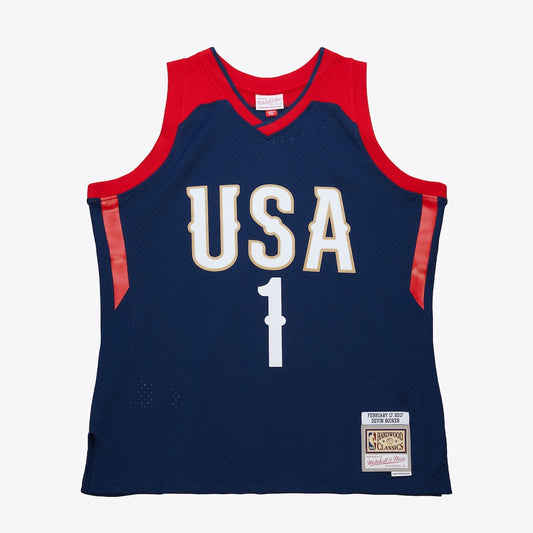 NBA All Star M&N Swingman Jersey 2017 Devin Booker retro stitched fan jersey RTJ12997 image 1
