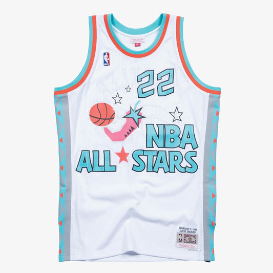 NBA All Star West M&N Swingman Jersey Clyde Drexler 1996 retro stitched fan jersey RTJ12990 image 1