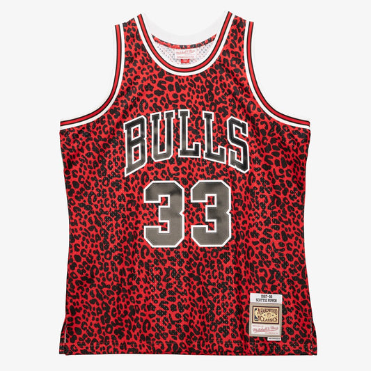 Chicago Bulls M&N Wild Life Swingman Jersey Scottie Pippen 1997 retro stitched fan jersey RTJ12983 image 1