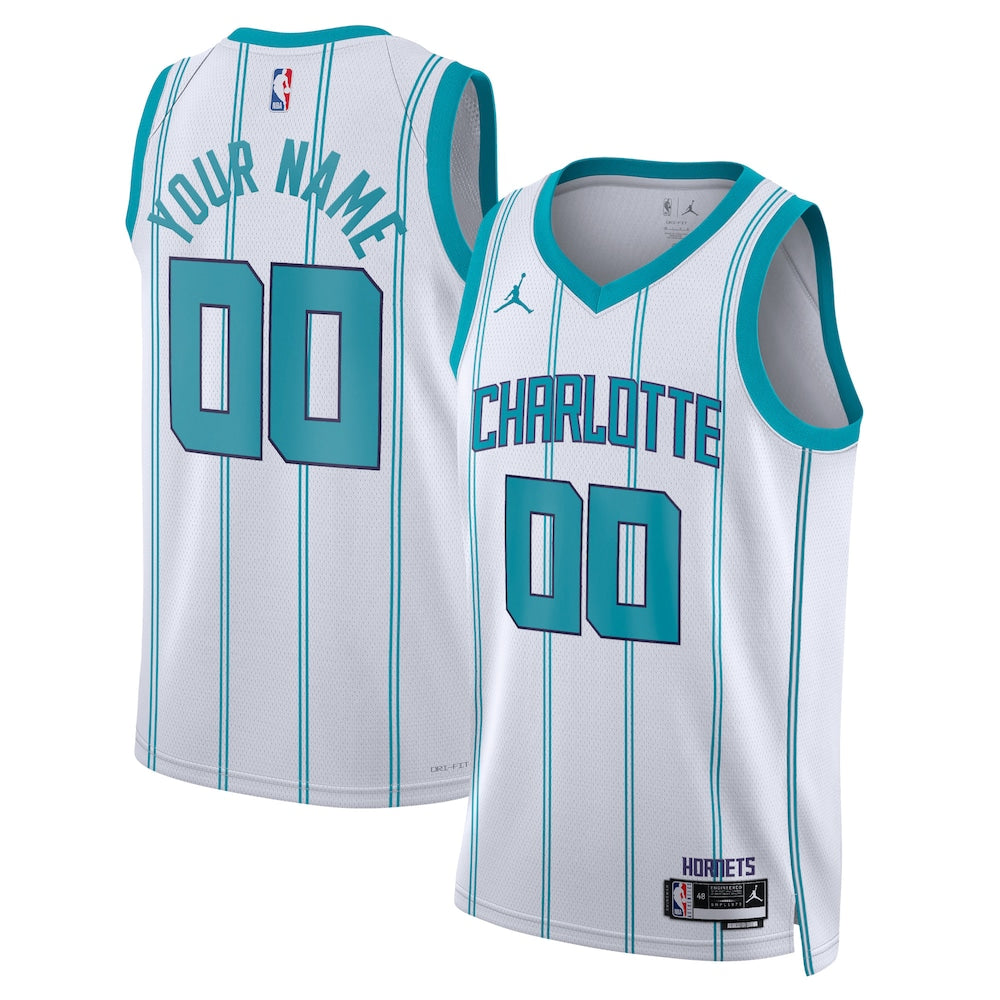 Charlotte Hornets Jordan Association Edition Swingman Jersey Custom retro stitched fan jersey RTJ12980 image 1