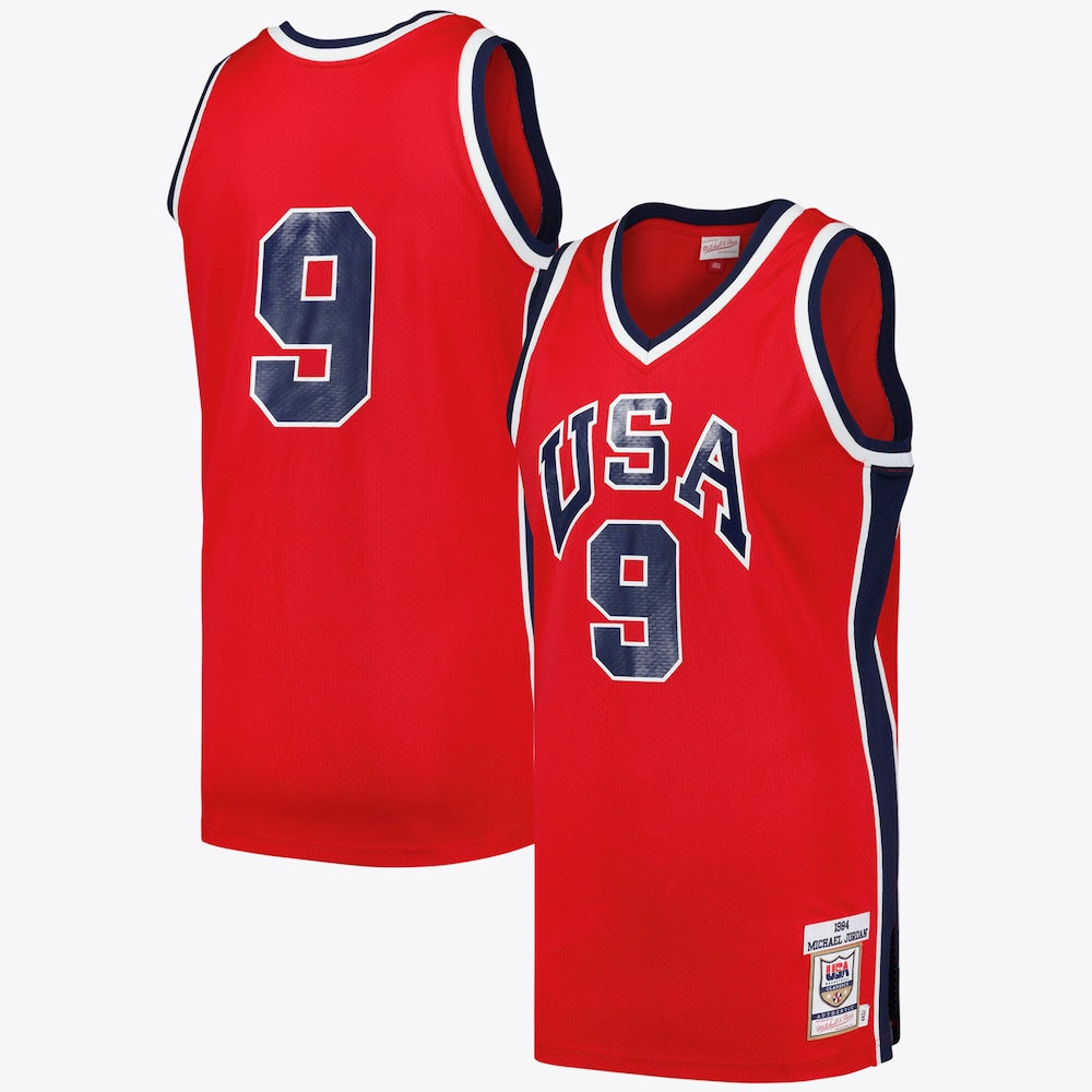 USA Michael Jordan Team USA 1984 Jersey retro stitched fan jersey RTJ12966 image 1