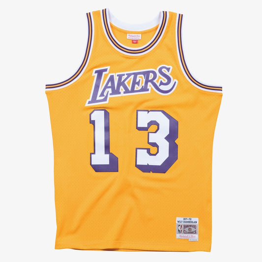 Los Angeles Lakers M&N Swingman Jersey Wilt Chamberlain 1971 72 retro stitched fan jersey RTJ12961 image 1