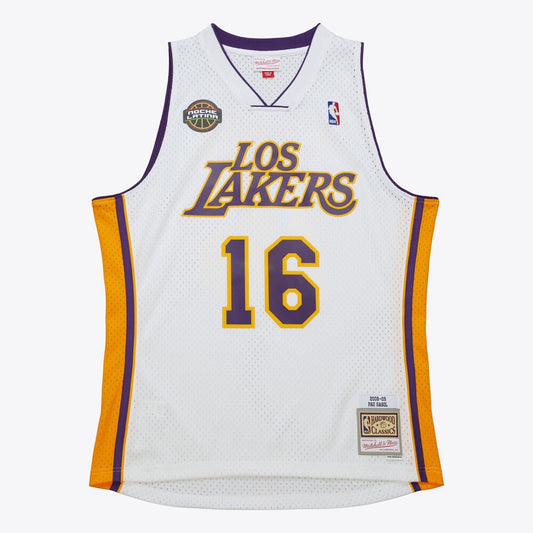 Los Angeles Lakers M&N Swingman Jersey Pau Gasol 2008 retro stitched fan jersey RTJ12974 image 1